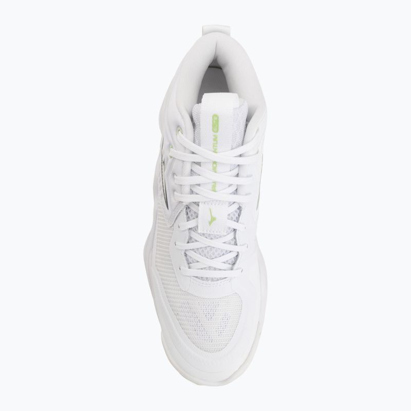 Dámské volejbalové boty Mizuno Wave Momentum Elite Mid white/balsam green/ambrosia 5