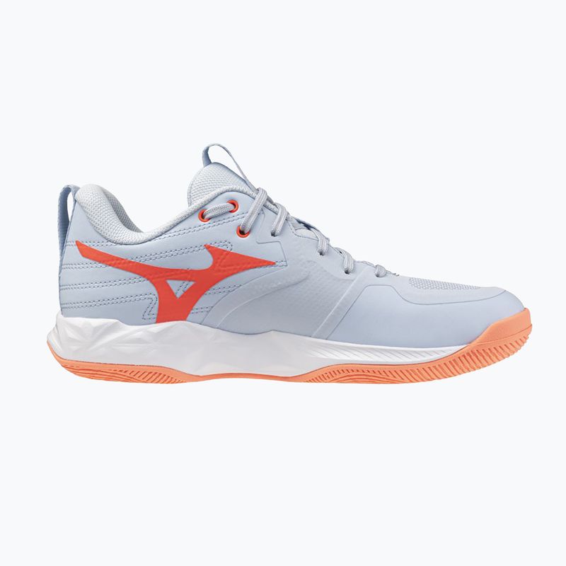 Dámské volejbalové boty Mizuno Wave Momentum Pro blue finch/lava orange/flamingo coral 2