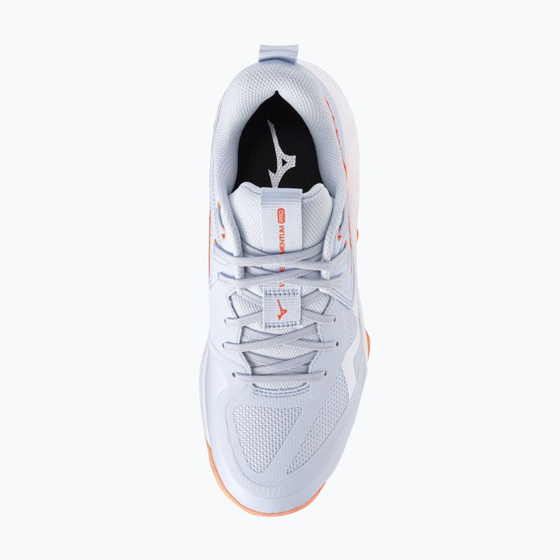 Dámské volejbalové boty Mizuno Wave Momentum Pro blue finch/lava orange/flamingo coral 5