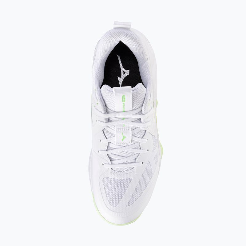 Dámské volejbalové boty Mizuno Wave Momentum Pro white/aqua gray/ambrosia 5