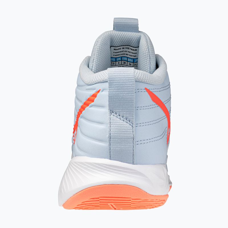 Dámské volejbalové boty Mizuno Wave Momentum Pro Mid blue finch/lava orange/flamingo coral 3