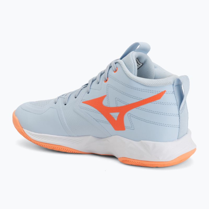 Dámské volejbalové boty Mizuno Wave Momentum Pro Mid blue finch/lava orange/flamingo coral 3
