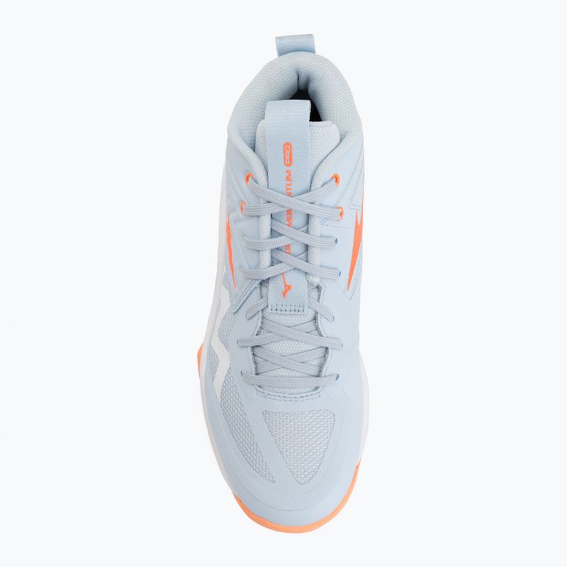 Dámské volejbalové boty Mizuno Wave Momentum Pro Mid blue finch/lava orange/flamingo coral 5