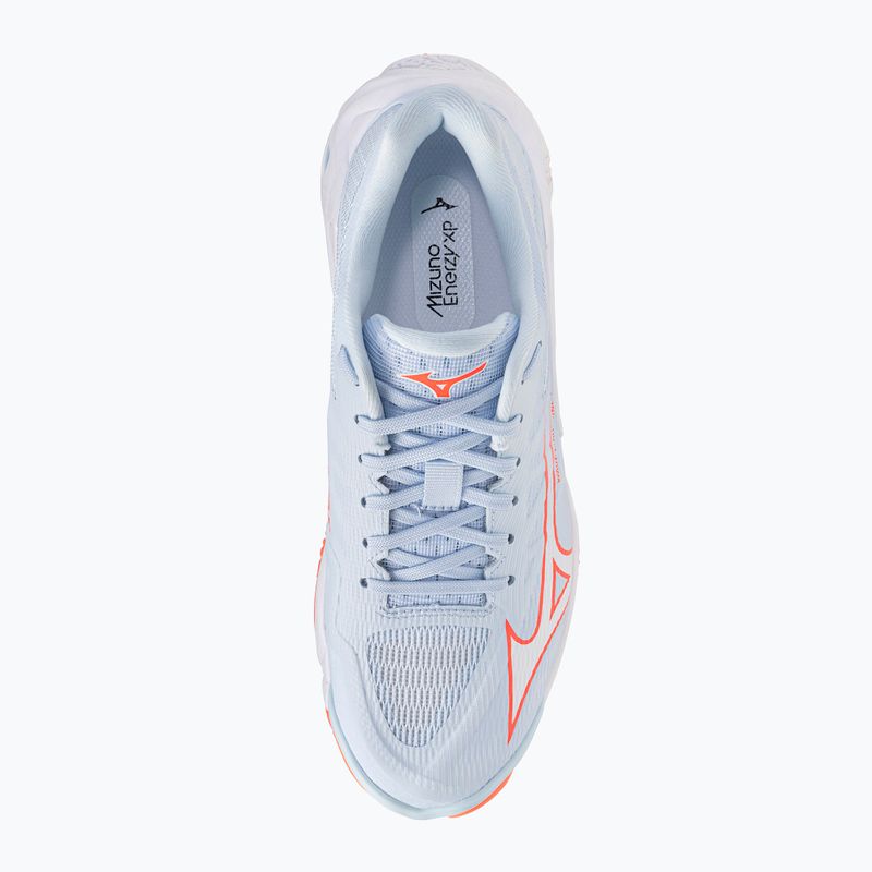 Dámské volejbalové boty Mizuno Wave Lightning Elite blue finch/white/lava orange 5