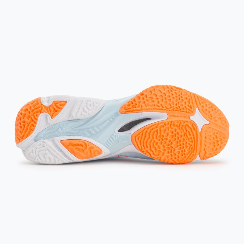 Dámské volejbalové boty Mizuno Wave Lightning Elite blue finch/white/lava orange 4