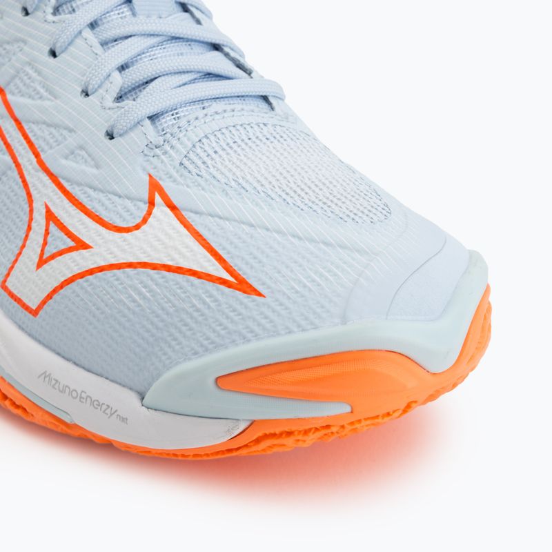 Dámské volejbalové boty Mizuno Wave Lightning Elite blue finch/white/lava orange 7