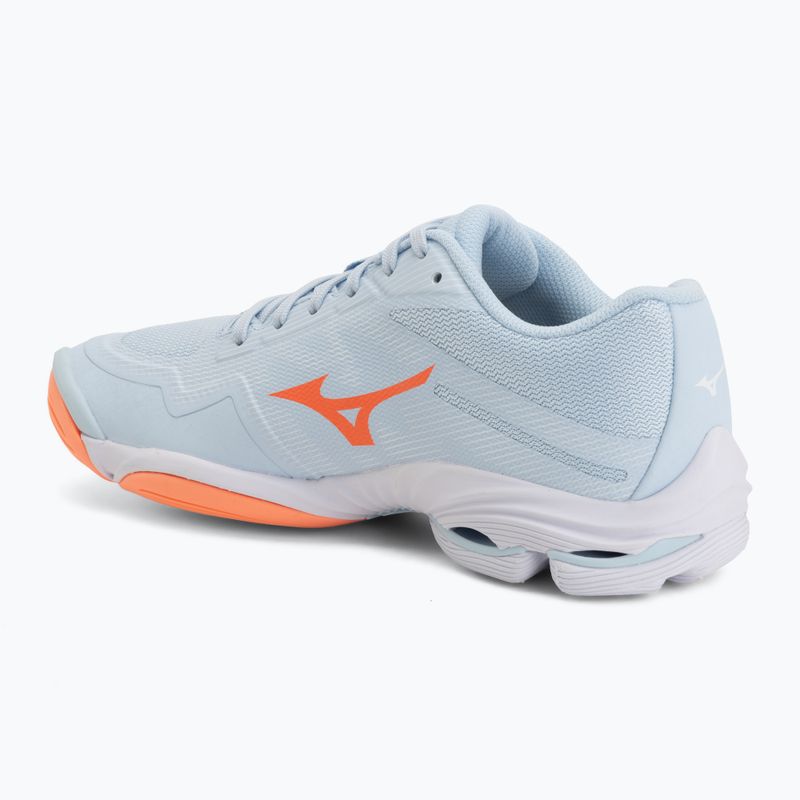 Dámské volejbalové boty Mizuno Wave Lightning Pro blue finch/lava orange/flamingo coral 3