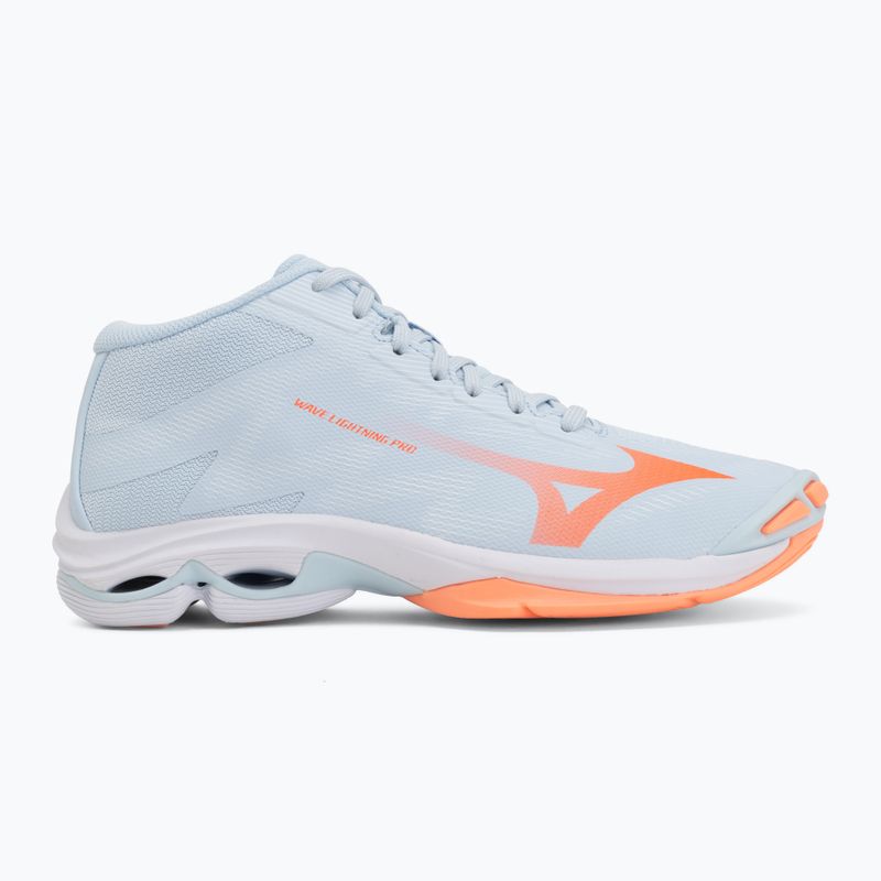 Dámské volejbalové boty Mizuno Wave Lightning Pro Mid blue finch/lava orange/flamingo coral 2