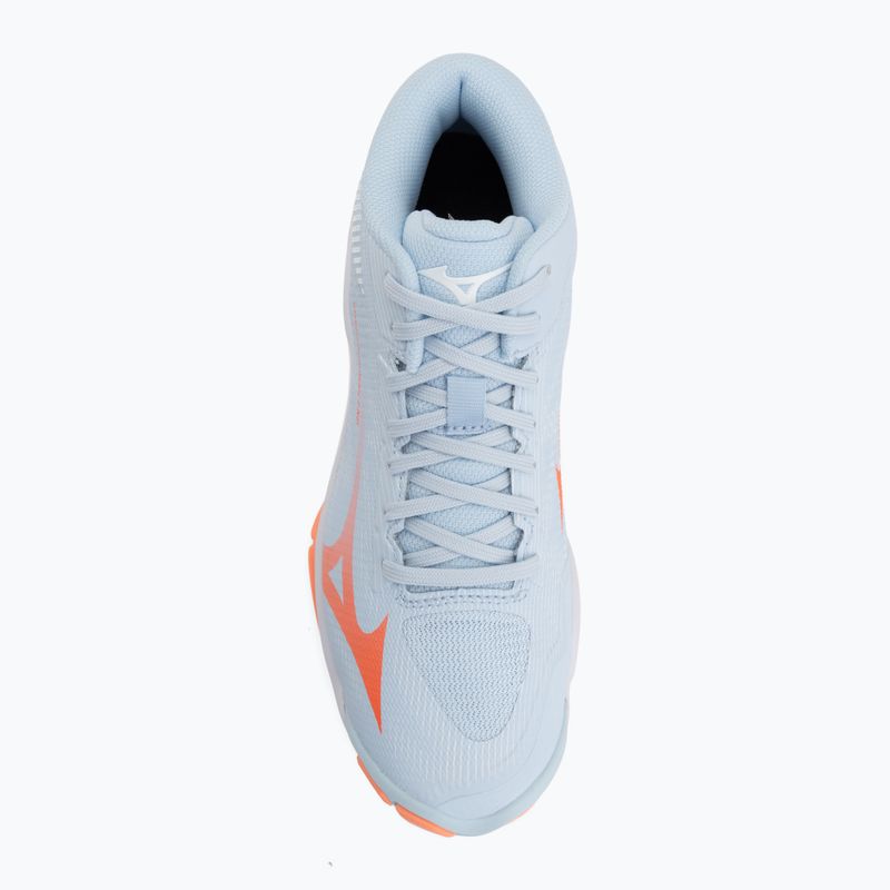 Dámské volejbalové boty Mizuno Wave Lightning Pro Mid blue finch/lava orange/flamingo coral 5