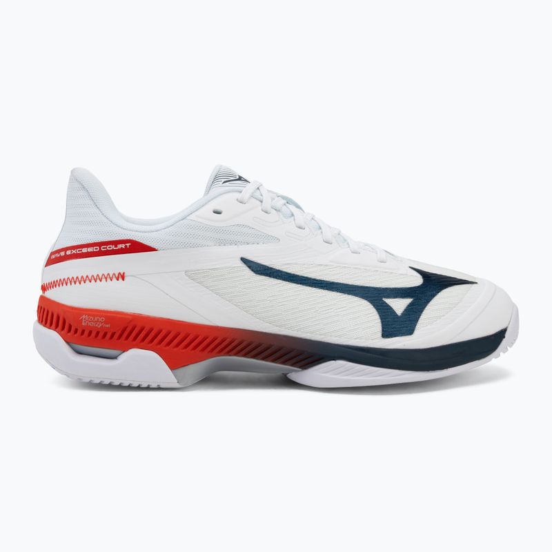 Pánské tenisové boty Mizuno Wave Exceed Court AC white/insignia blue/orange 2