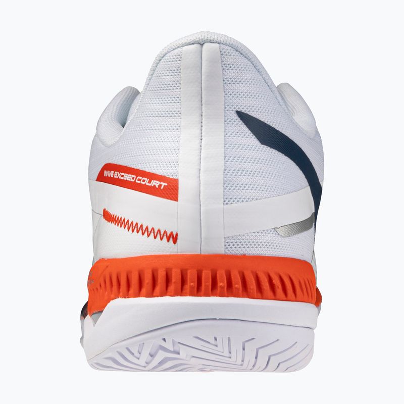Pánské tenisové boty Mizuno Wave Exceed Court AC white/insignia blue/orange 3