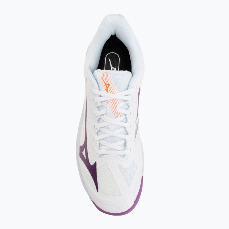 Dámské tenisové boty Mizuno Wave Exceed Court AC white/dahlia/lava orange 5