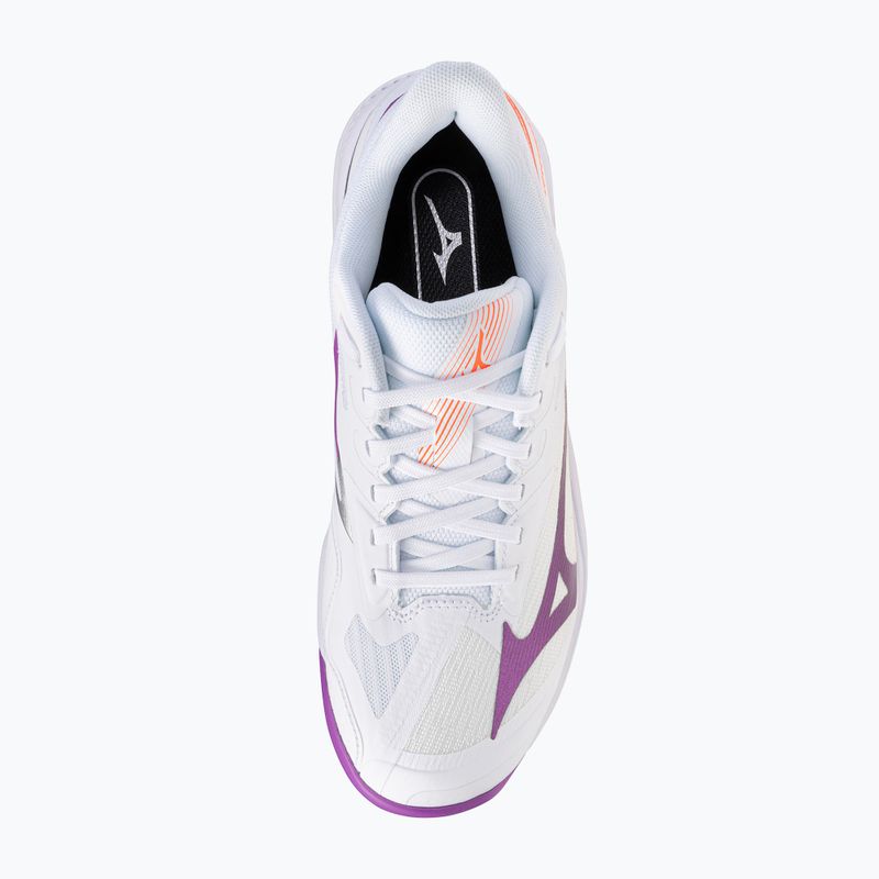 Dámské tenisové boty Mizuno Wave Exceed Court AC white/dahlia/lava orange 5