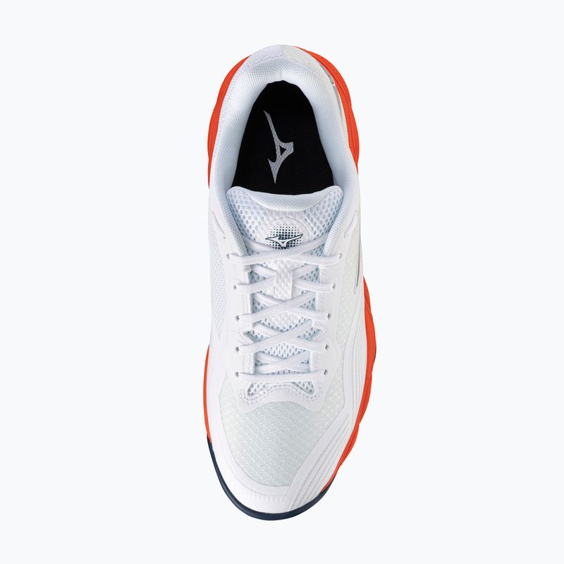 Pánské tenisové boty Mizuno Wave Enforce Court 2 AC white/insignia blue/orange 5