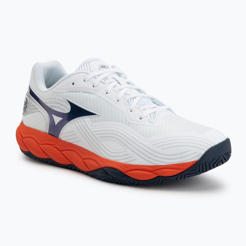 Pánské tenisové boty Mizuno Wave Enforce Court 2 AC white/insignia blue/orange