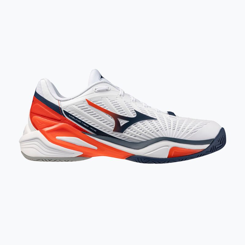 Pánské tenisové boty Mizuno Neo Ace AC white/insignia blue/orange