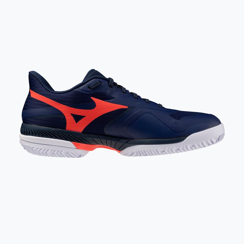 Pánské tenisové boty Mizuno Wave Exceed Court CC beacon blue/lava orange/white 2