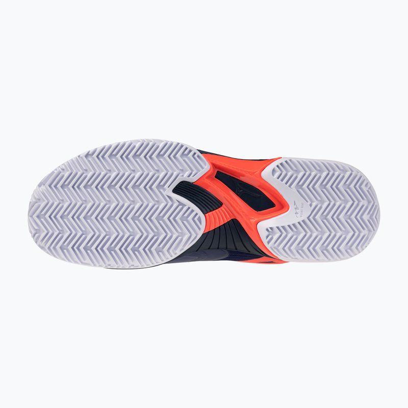 Pánské tenisové boty Mizuno Wave Exceed Court CC beacon blue/lava orange/white 4