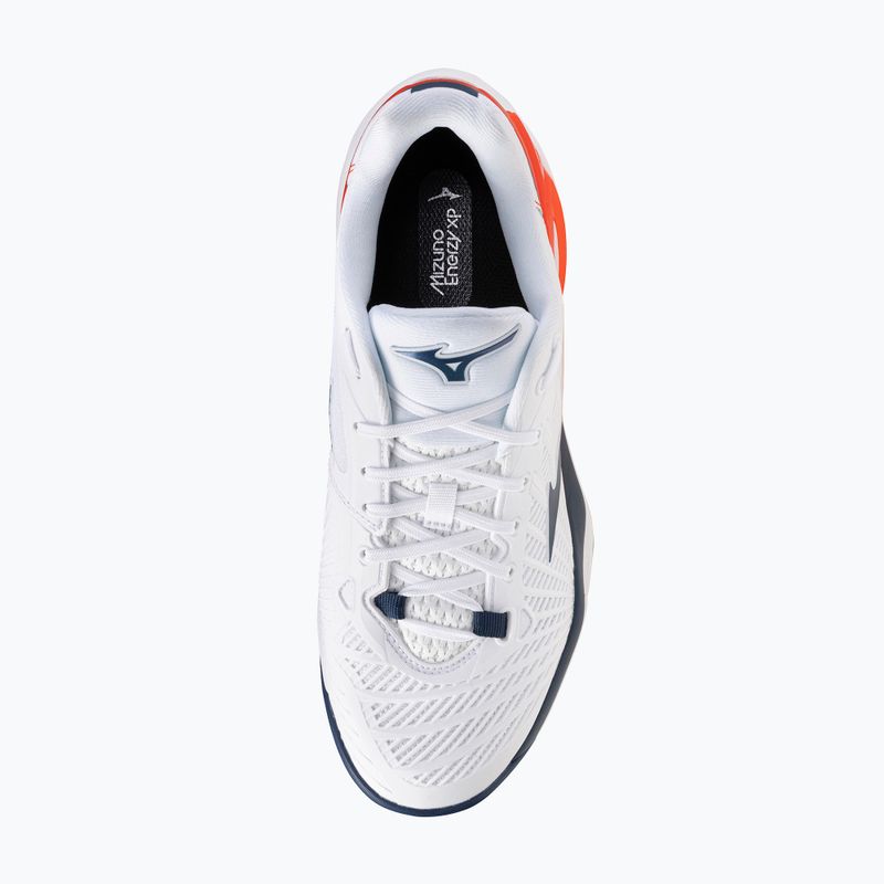 Pánské tenisové boty Mizuno Neo Ace CC white/insignia blue/orange 5