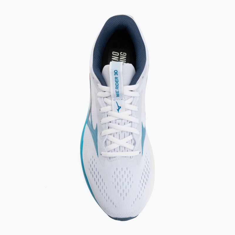 Pánské běžecké boty Mizuno Wave Rider 30 white/blue jewel/orange 5