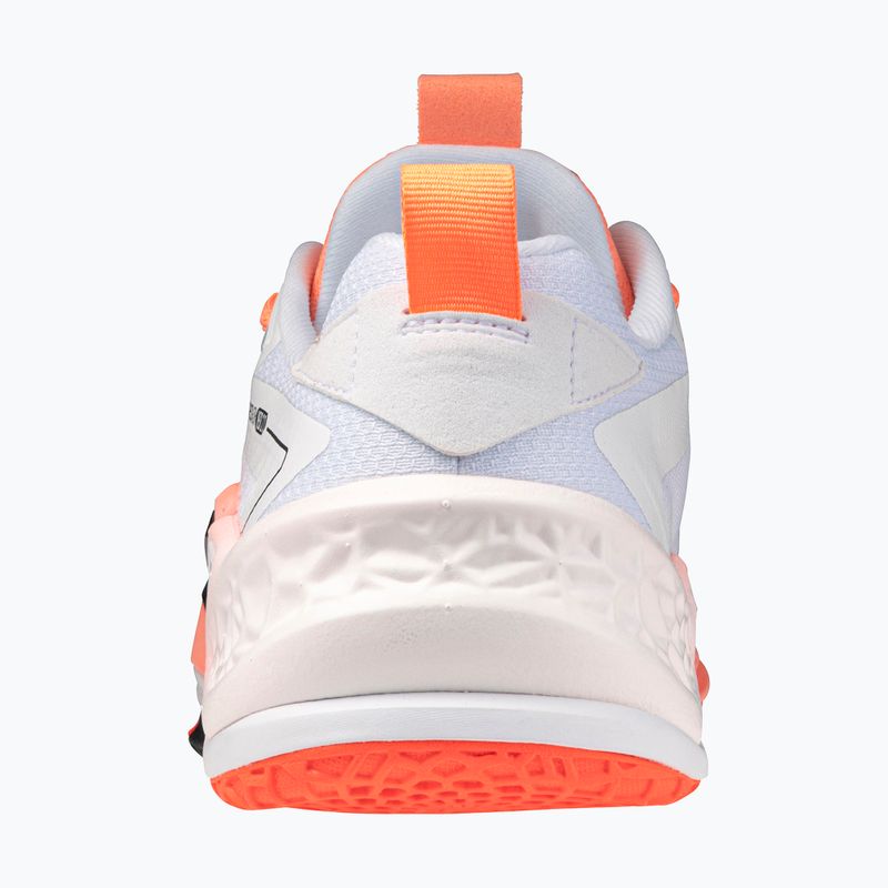 Házenkářské boty Mizuno Wave Stealth Neo 2.1 white/black/flamingo coral 3