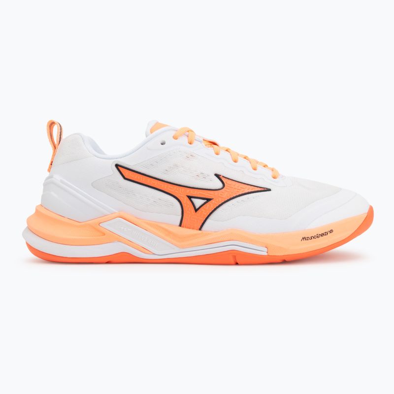 Házenkářské boty Mizuno Wave Stealth Elite white/lava orange 2