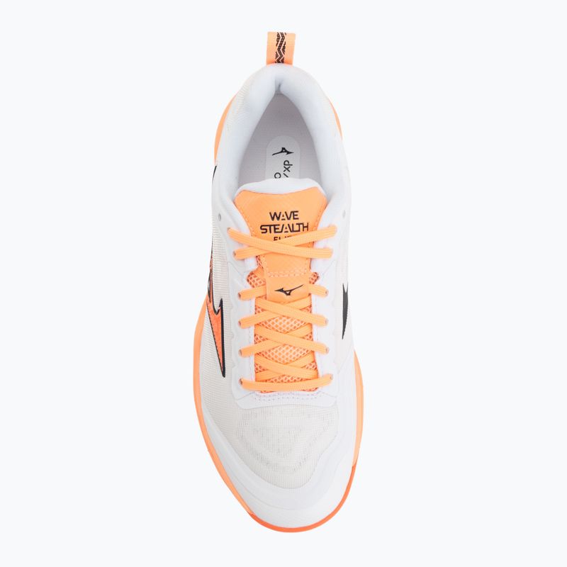 Házenkářské boty Mizuno Wave Stealth Elite white/lava orange 5