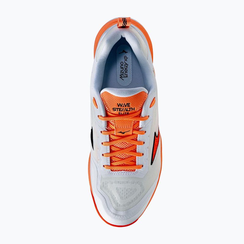 Házenkářské boty Mizuno Wave Stealth Elite white/lava orange 5