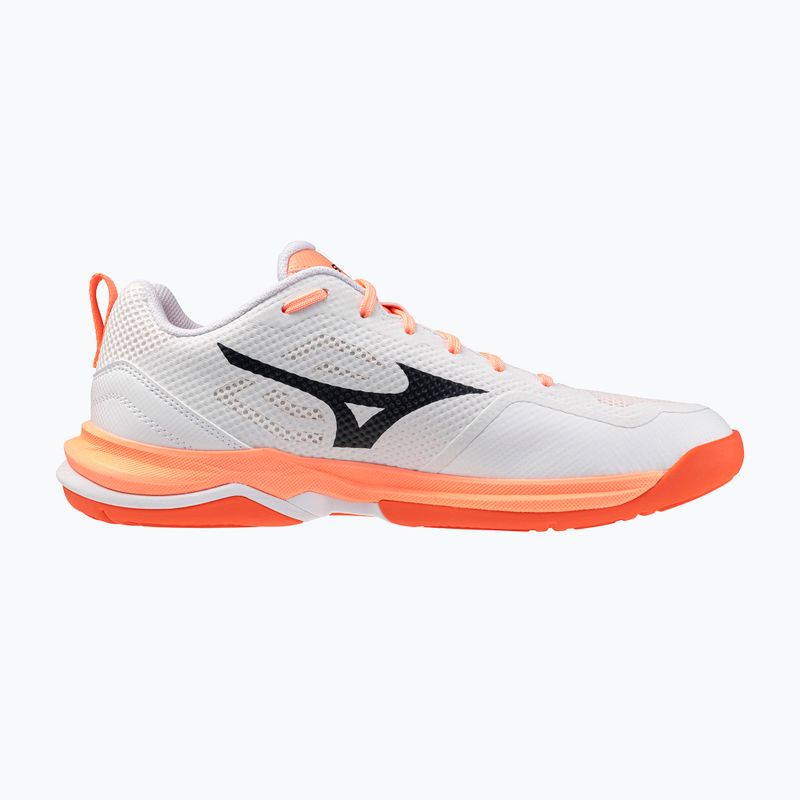 Házenkářské boty Mizuno Wave Stealth Pro white/black/flamingo coral 2