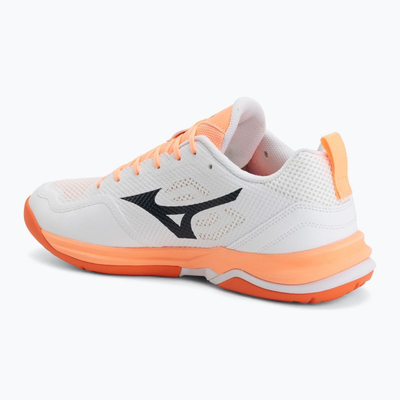 Házenkářské boty Mizuno Wave Stealth Pro white/black/flamingo coral 3