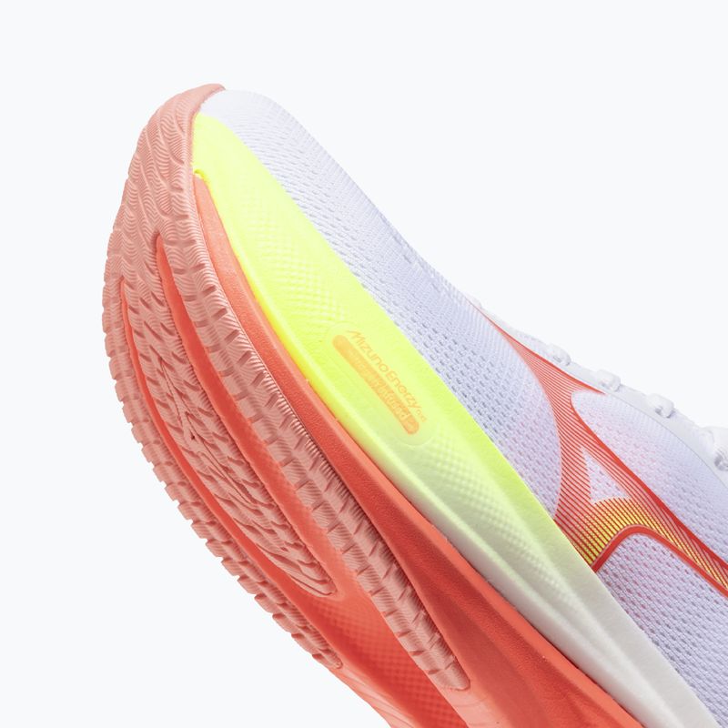 Dámské běžecké boty Mizuno Wave Rider 30 white/flamingo coral/lime pulp 8