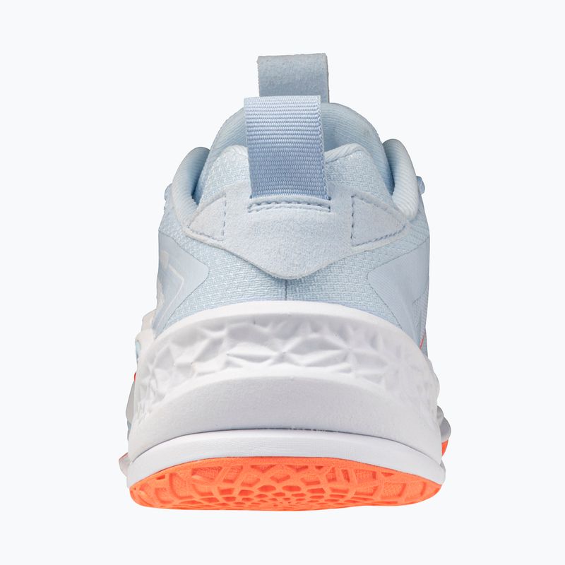 Dámské házenkářské boty Mizuno Wave Stealth Neo 2.1 blue finch/lava orange/white 2