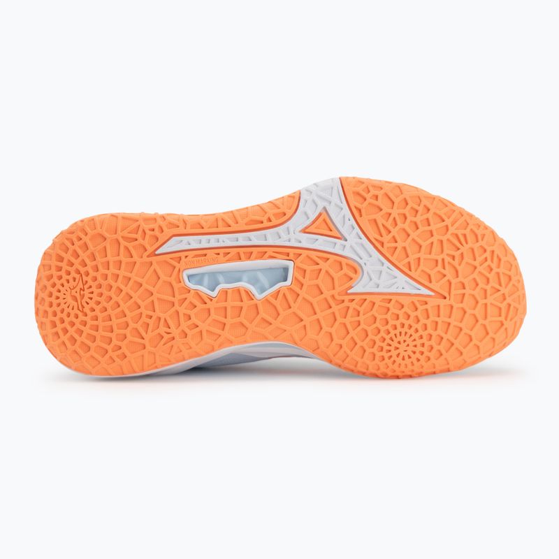 Dámské házenkářské boty Mizuno Wave Stealth Neo 2.1 blue finch/lava orange/white 4
