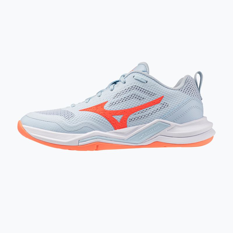 Dámské házenkářské boty Mizuno Wave Stealth Pro blue finch/lava orange 8
