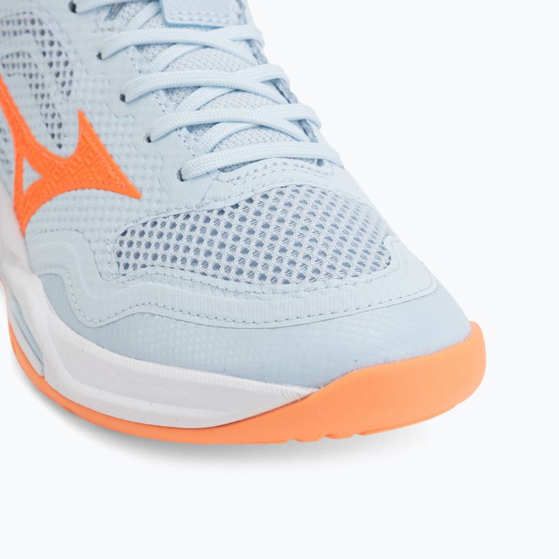 Dámské házenkářské boty Mizuno Wave Stealth Pro blue finch/lava orange 7