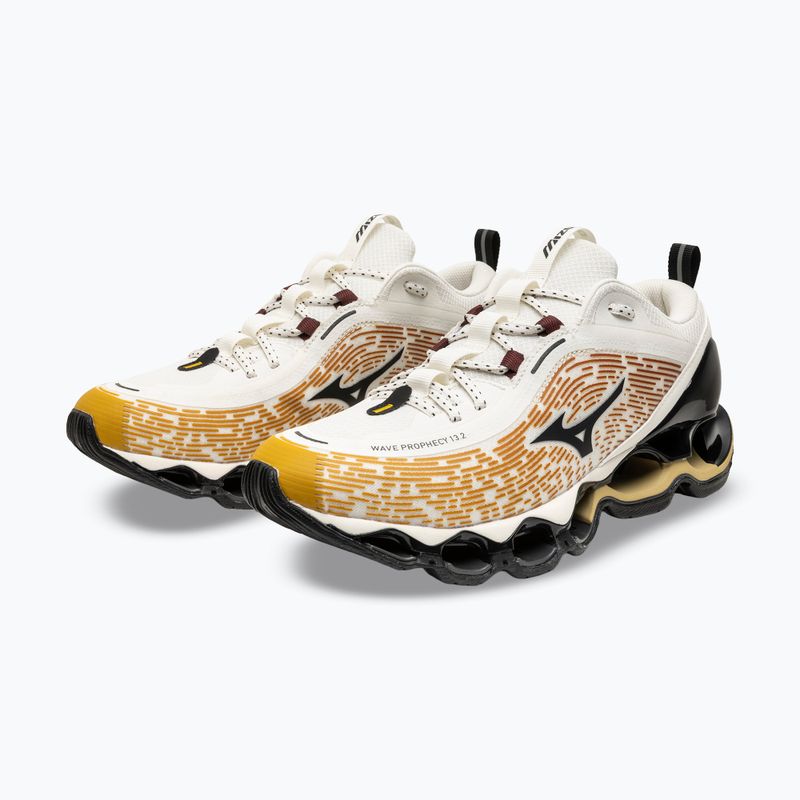 Boty Mizuno Wave Prophecy 13.2 Harvest Gold/Black/Snow White 3