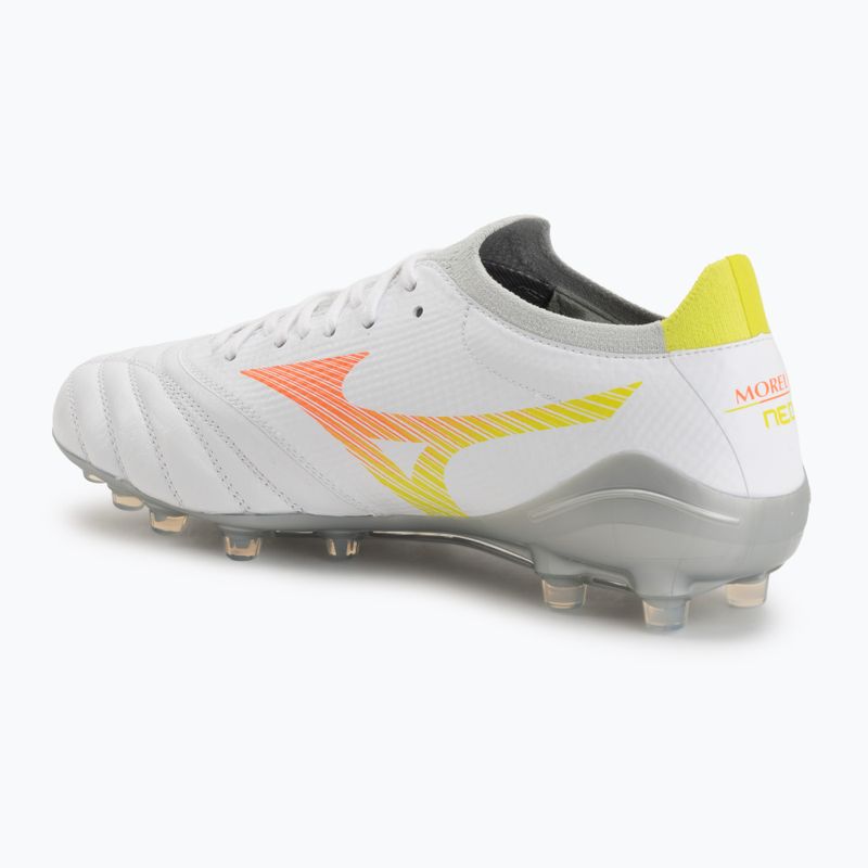 Kopačky Mizuno Morelia Neo V β Pro AG white/lava orange/evening primrose 3