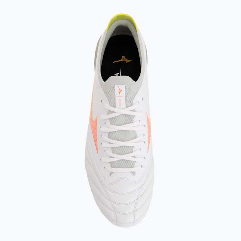 Kopačky Mizuno Morelia Neo V β Pro AG white/lava orange/evening primrose 5