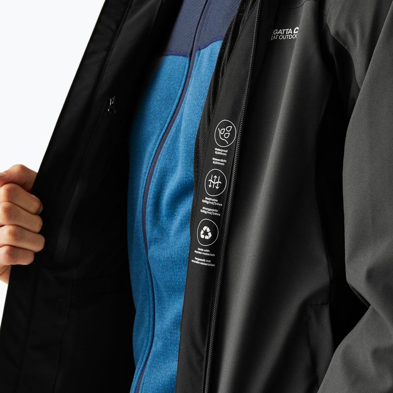 Pánská softshellová bunda REGATTA Birchdale II ash/black 7