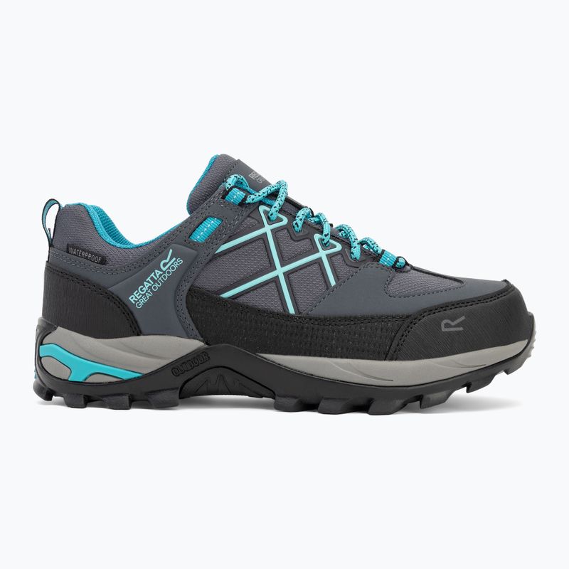 Dámské trekové boty REGATTA Samaris III Low seal grey/turquoise 2