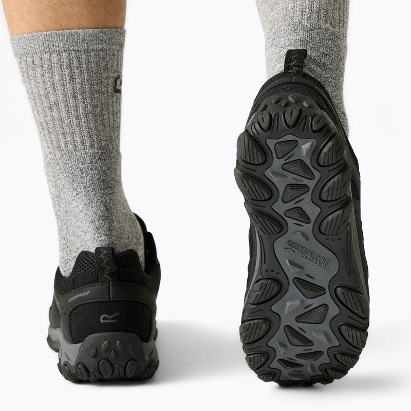 Pánské trekové boty REGATTA Edgepoint IV Low black/granite 12