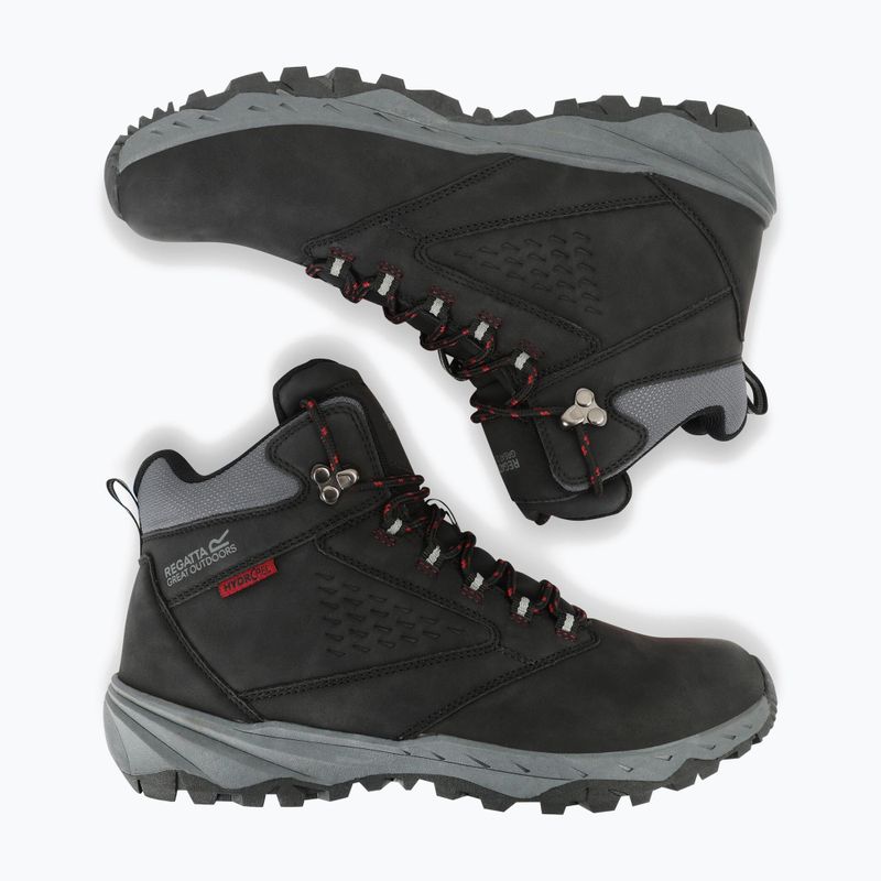 Pánské turistické boty REGATTA Amble black/rio red 12
