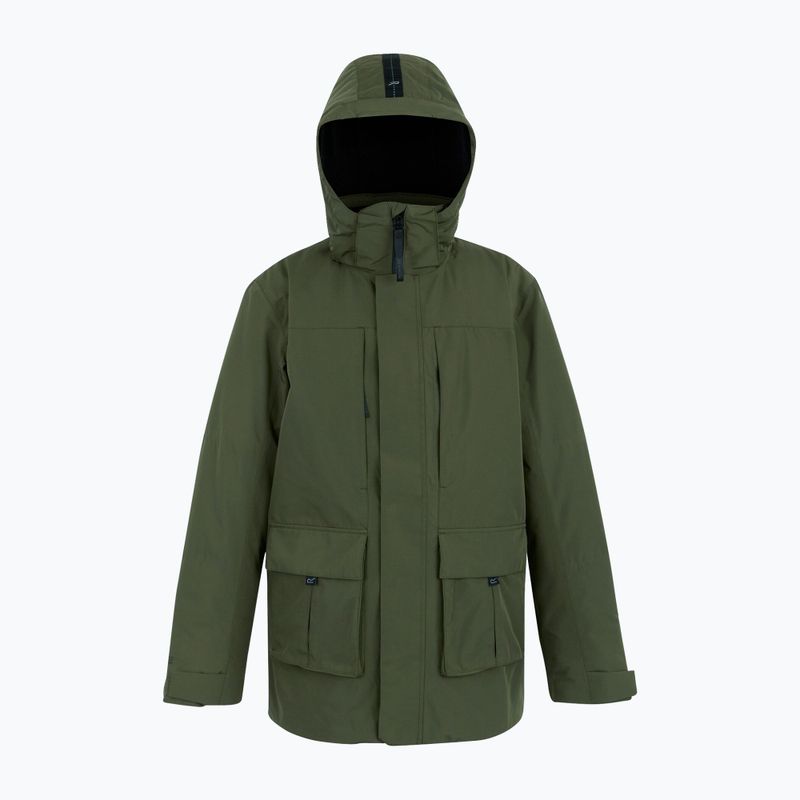 Pánská nepromokavá bunda REGATTA Brown Olive Night/Black 10