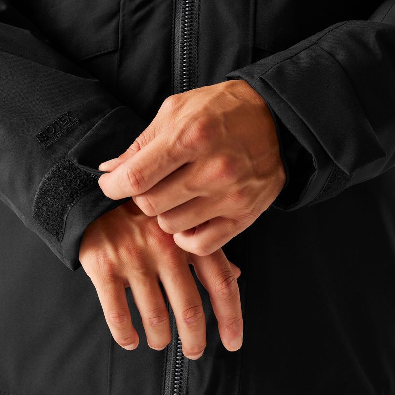 Pánská nepromokavá bunda Regatta Balaton black/pumpkin spice 8