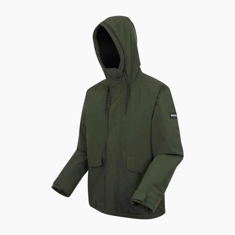 Pánská nepromokavá bunda REGATTA Sterlings dark khaki/black 11
