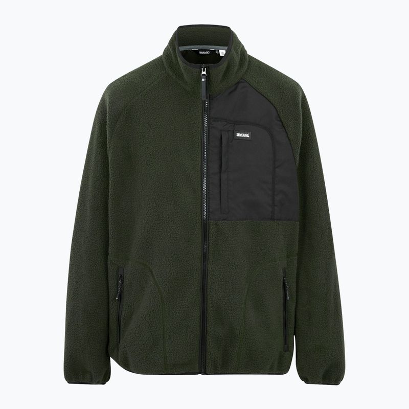 Pánská fleecová mikina REGATTA Frankie Borg dark khaki 5
