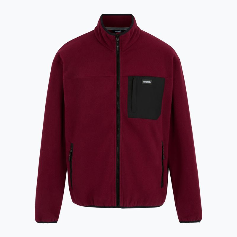 Pánská fleecová mikina REGATTA Frankie Full Zip dark maroon 6