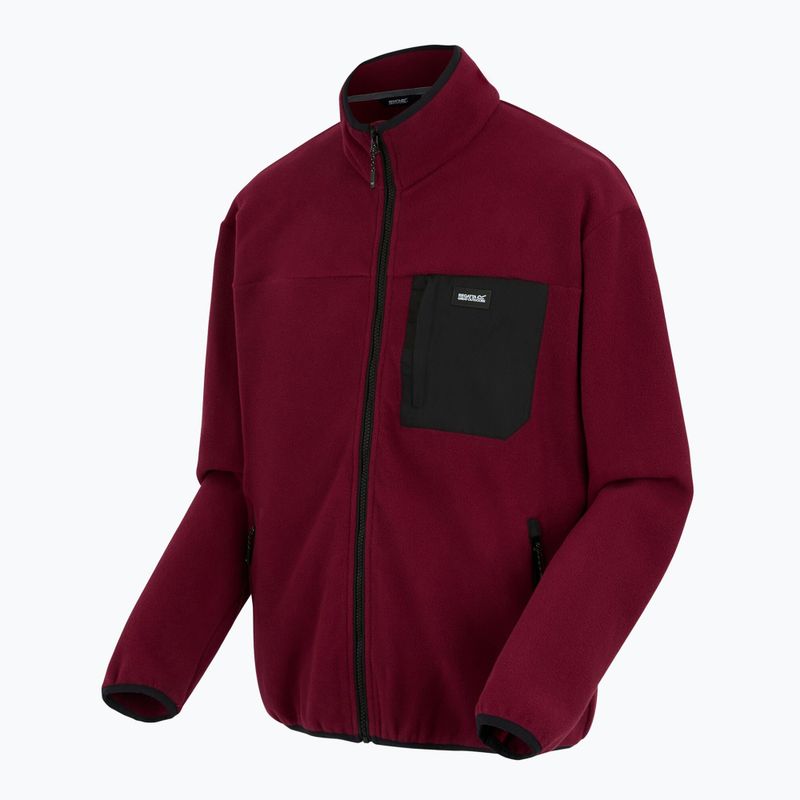 Pánská fleecová mikina REGATTA Frankie Full Zip dark maroon 8