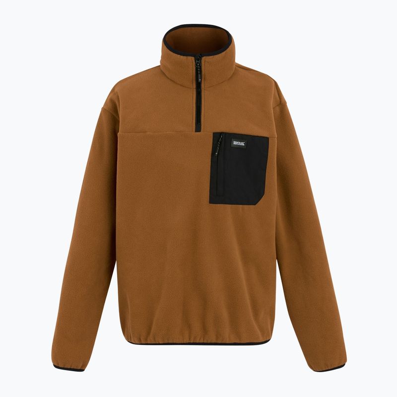 Pánská fleecová mikina REGATTA Frankie Half Zip brown 5