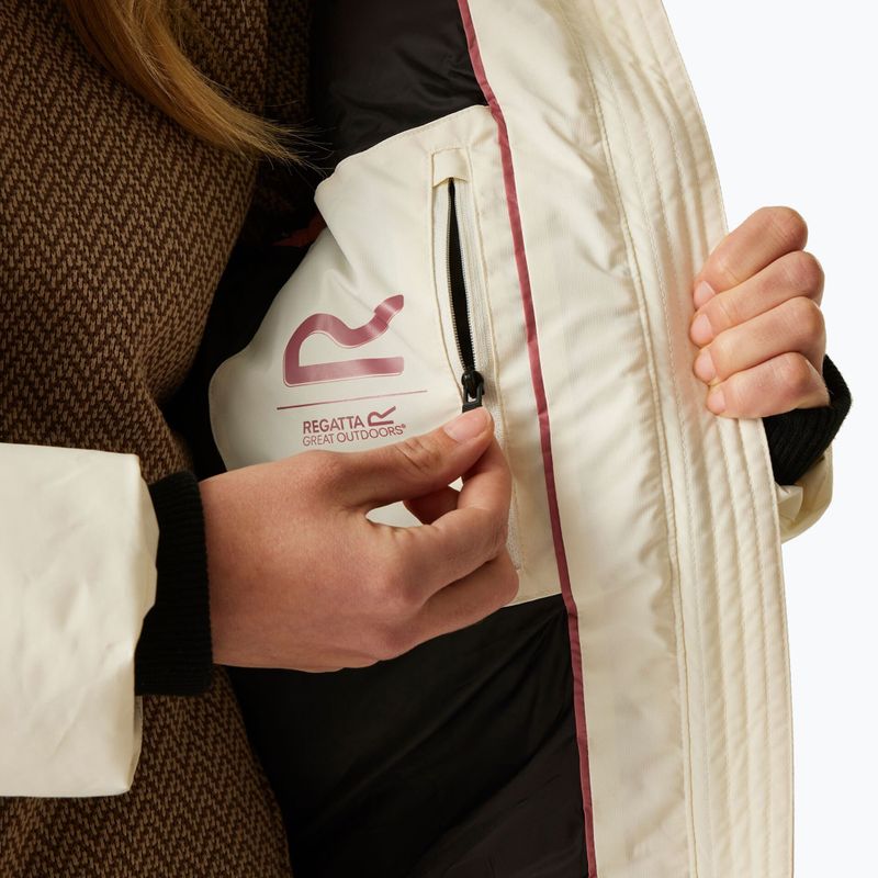 Dámský zateplený kabát REGATTA Ujeane stone white/black 9